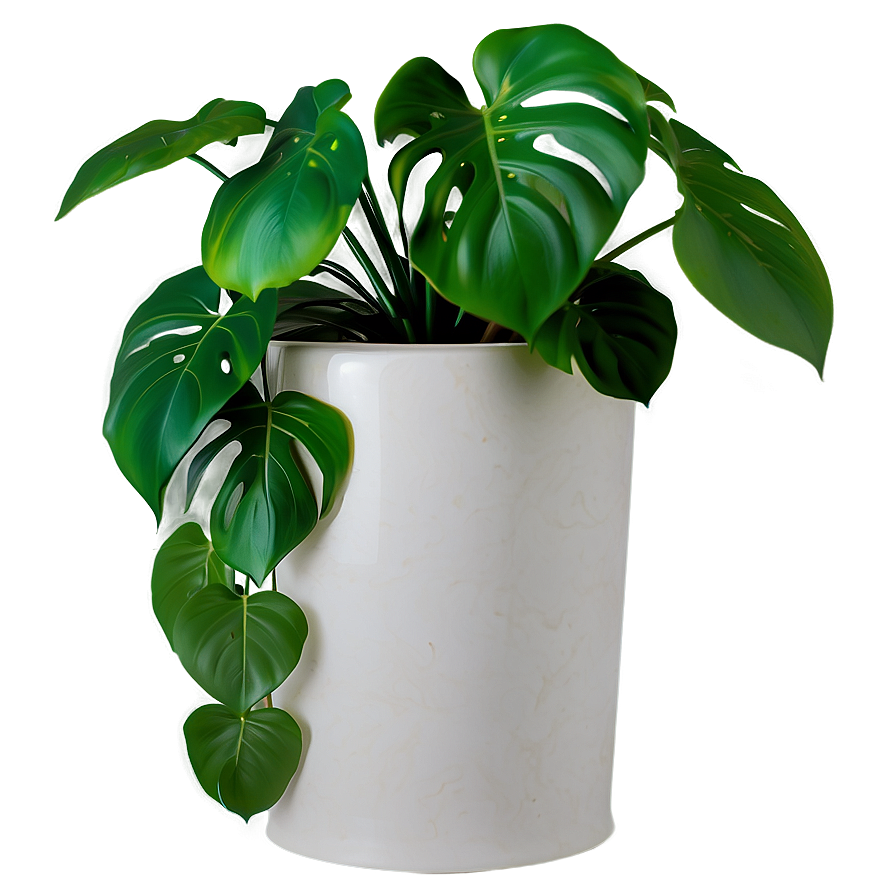 Monstera Plant In Corner Png Djd