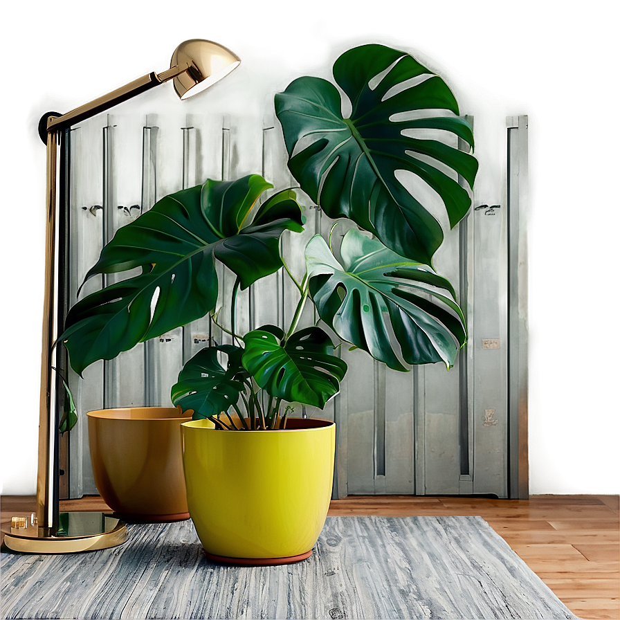 Monstera Plant In Living Room Png Ovo91