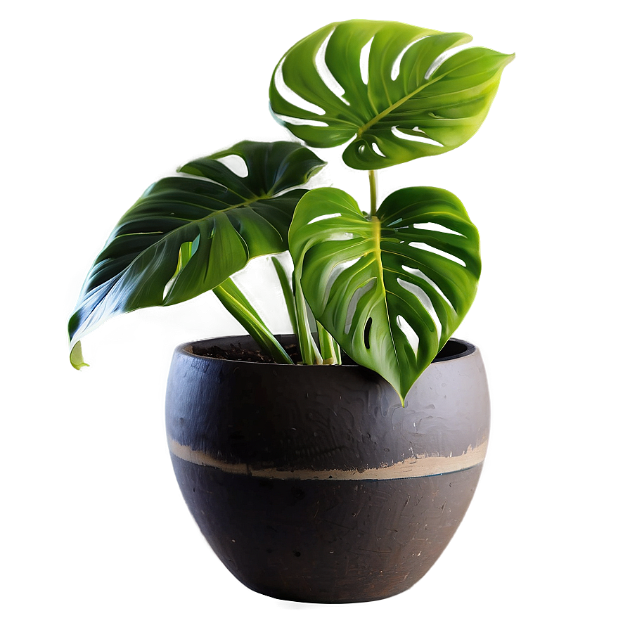 Monstera Plant Pot Png 06212024