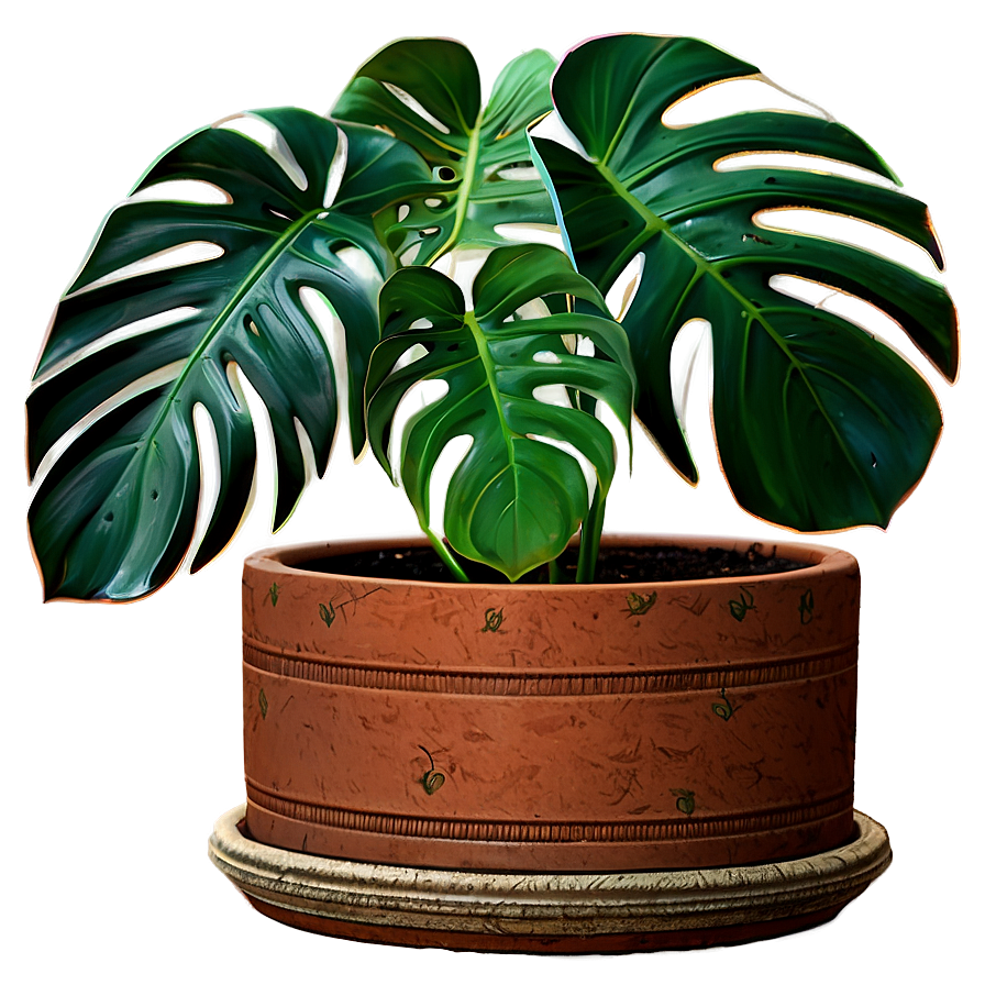 Monstera Plant Pot Png 63