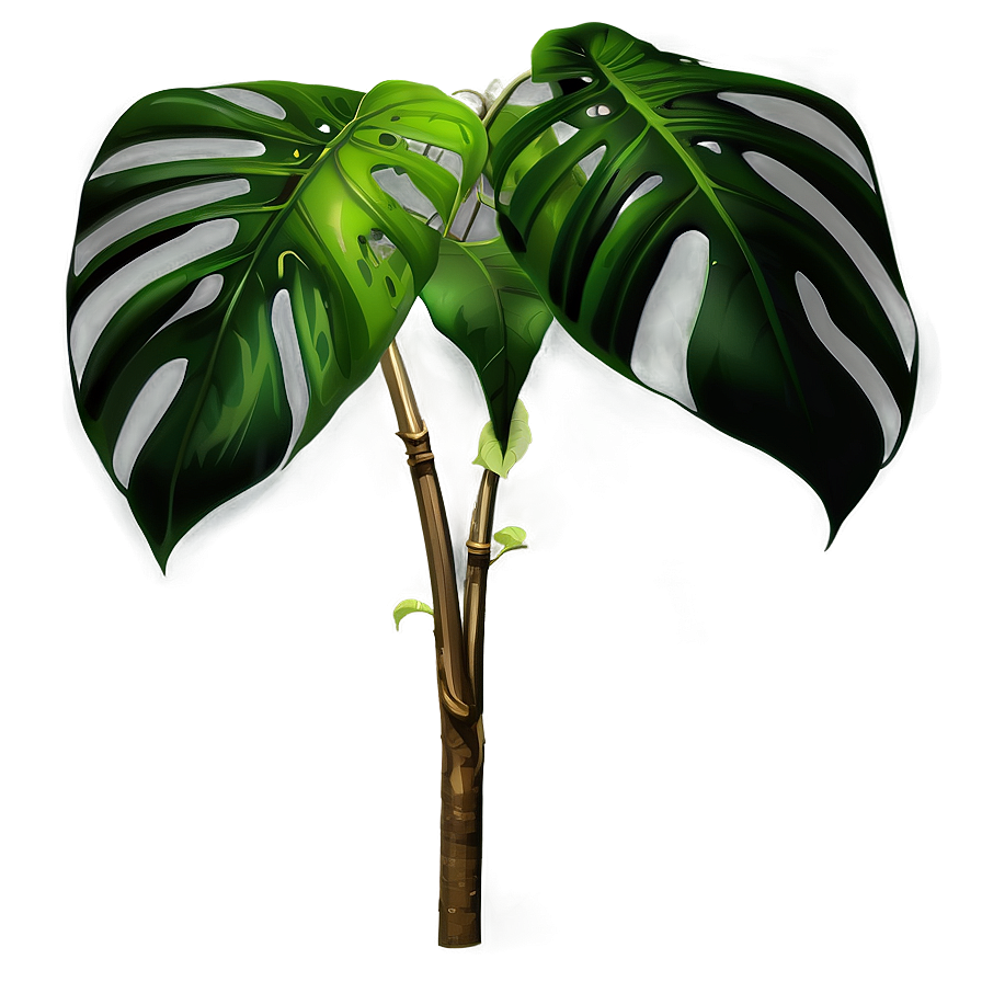 Monstera Plant With Moss Pole Png Kqw