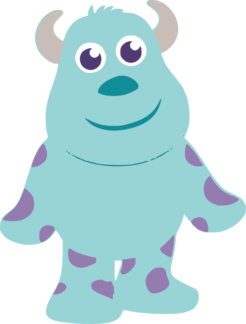 Monsters Inc Blue Character