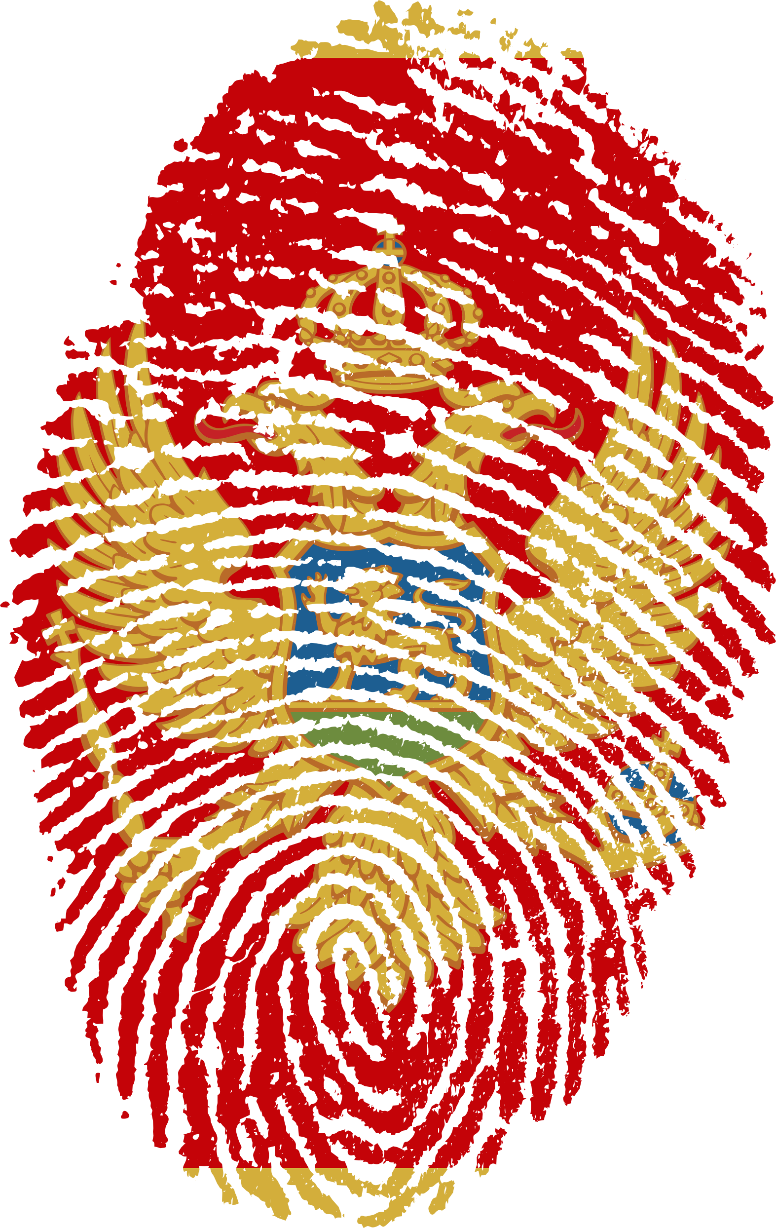 Montenegro Coatof Arms Fingerprint