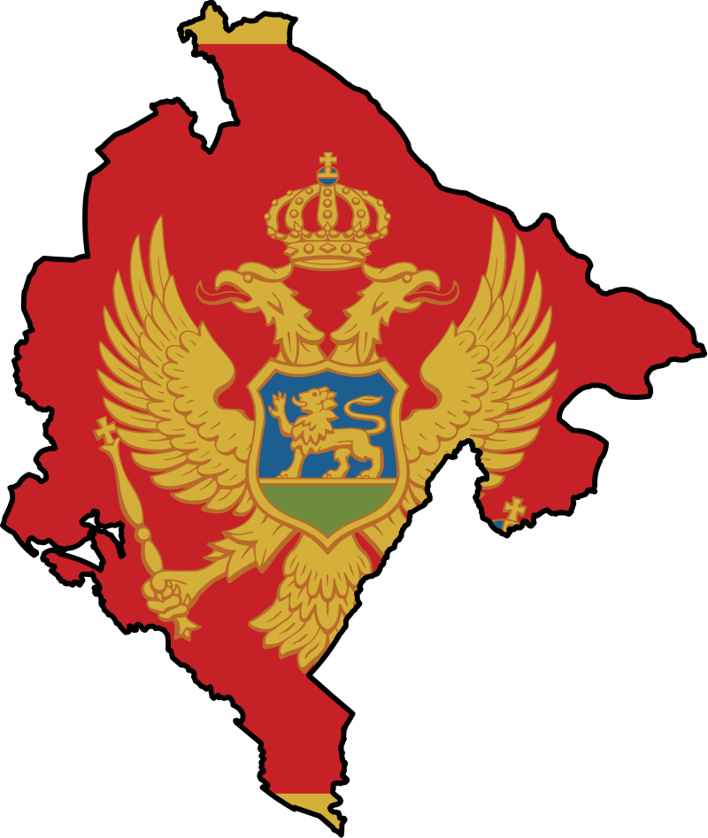 Montenegro Mapwith Coatof Arms