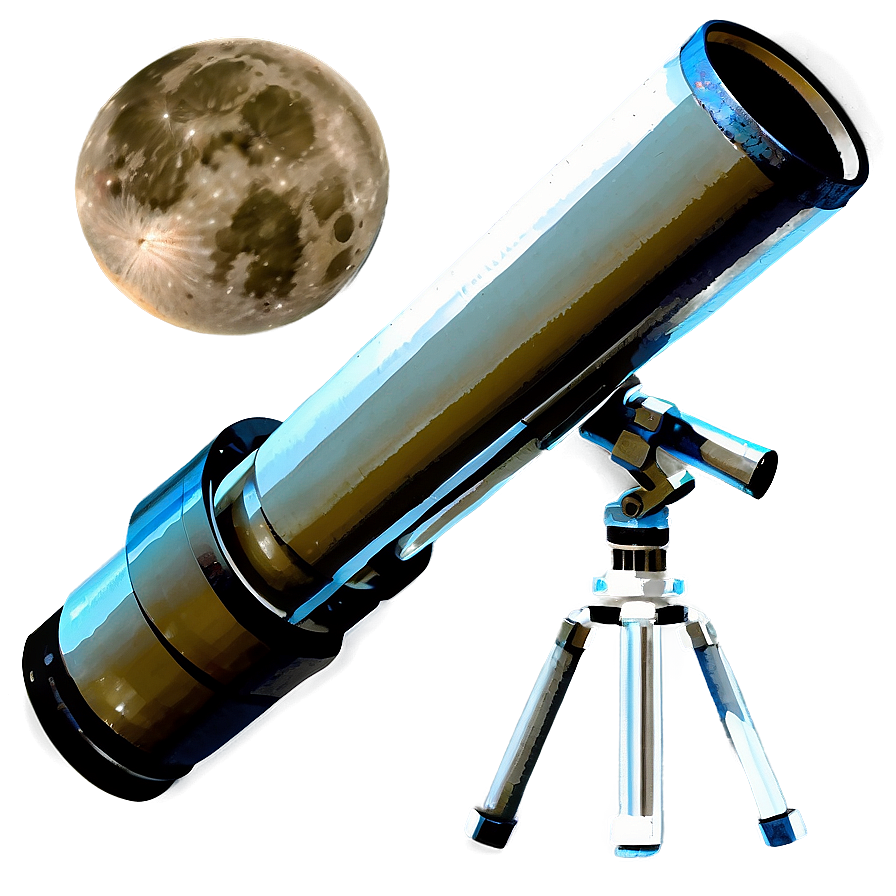 Moon And Telescope Transparent Png Yrl39