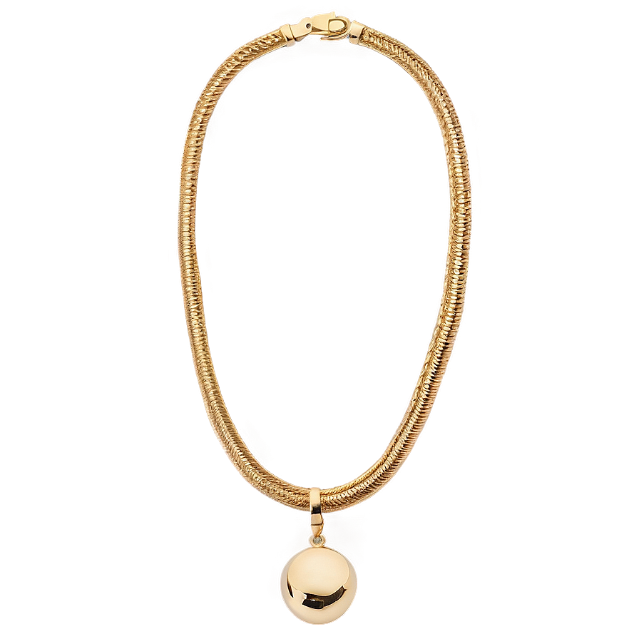 Moon Gold Necklace Png 06122024