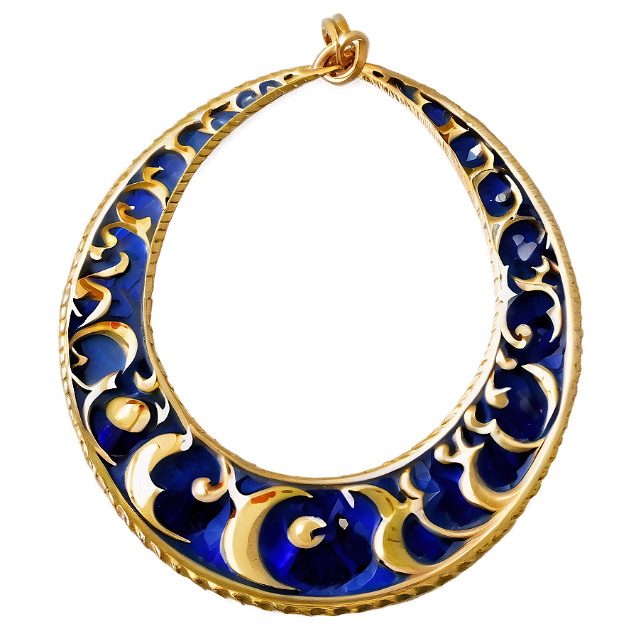 Moon Gold Necklace Png Ulp46