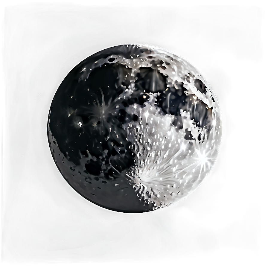 Moon In Dark Sky Transparent Png Vtl