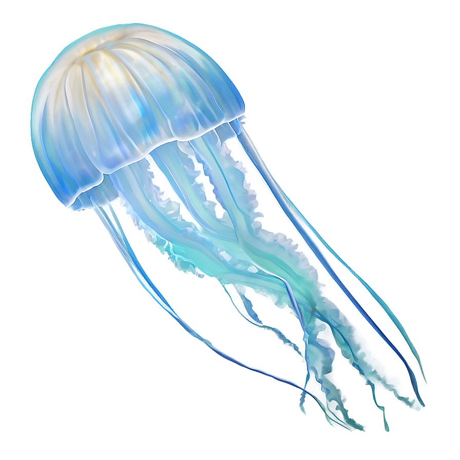 Moon Jelly Gliding In Water Png Wdr