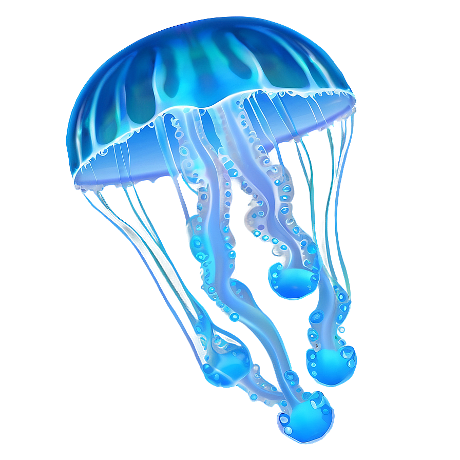 Moon Jelly In Tranquil Ocean Png 3