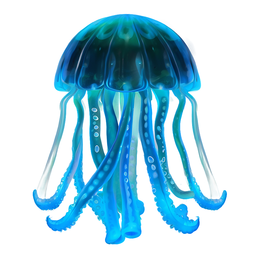 Moon Jelly With Tentacles Png Dvo40