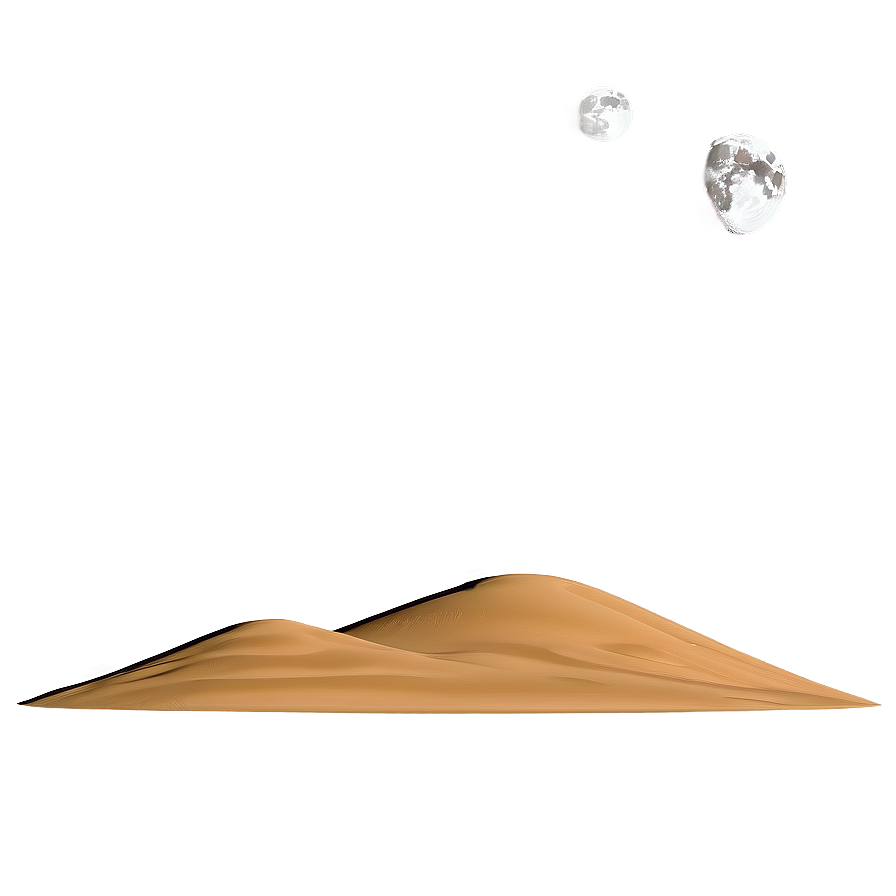 Moon Over Desert Dunes Png 74