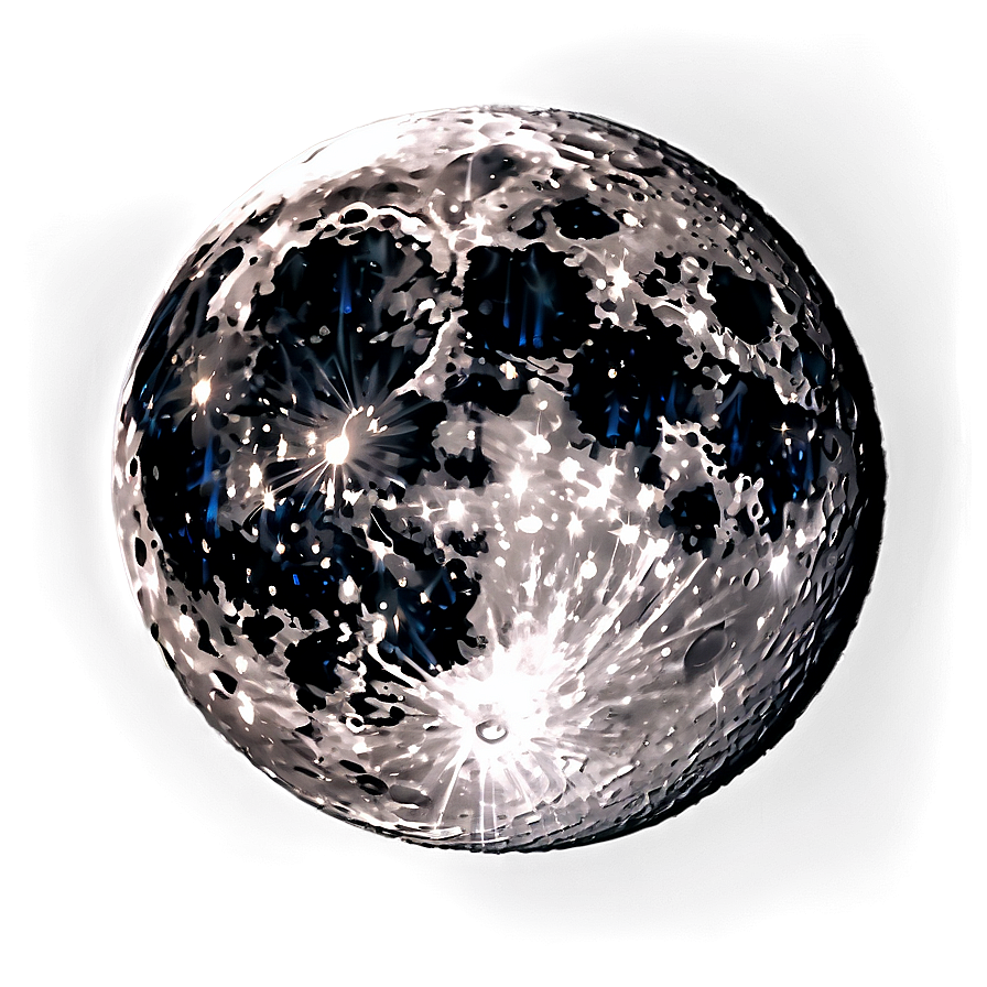 Moon Surface Night Sky View Png 06262024