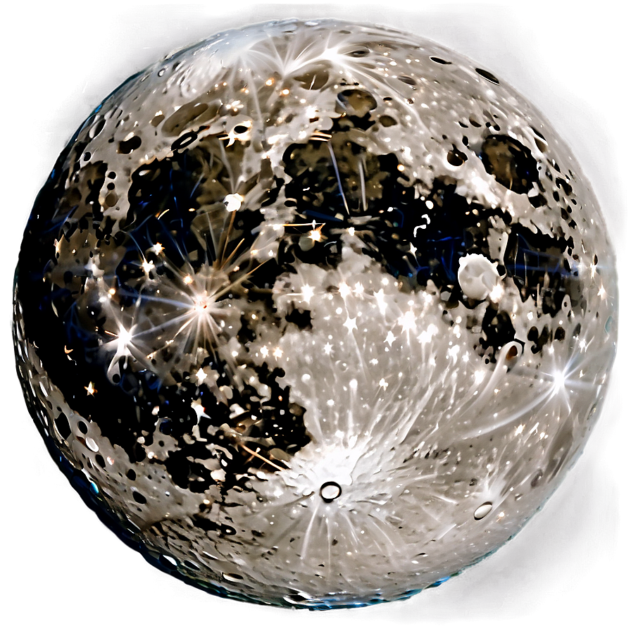 Moon Surface Night Sky View Png 10