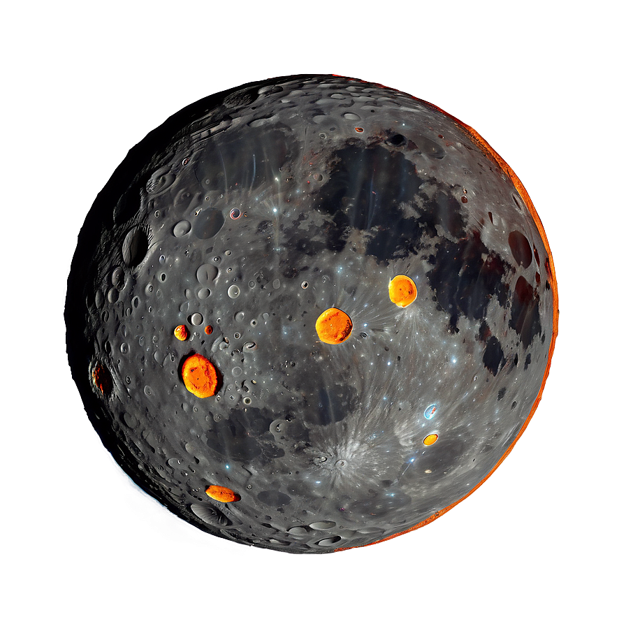 Moon Surface With Lava Rivers Png Xsg