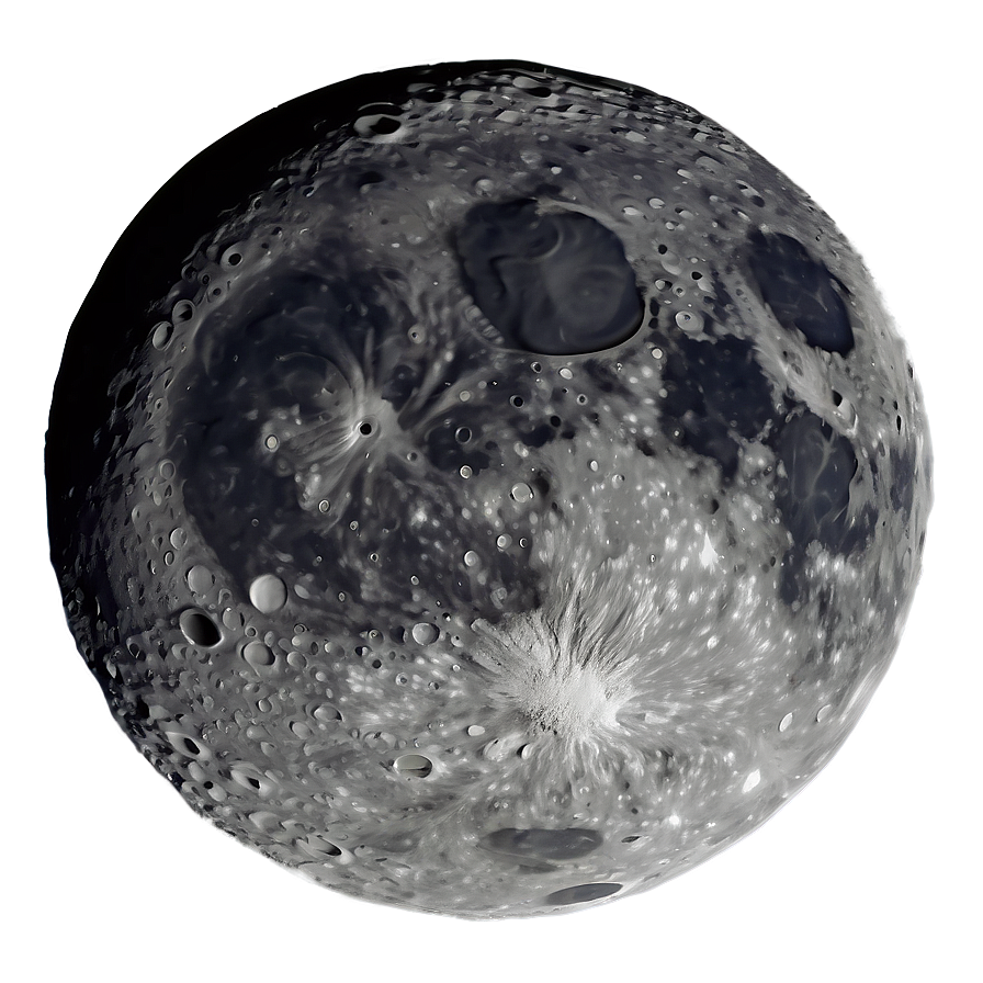 Moon Surface With Space Colony Png Gwm88