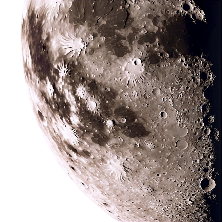 Moon Surface With Spectacular Sunrise Png Ohp