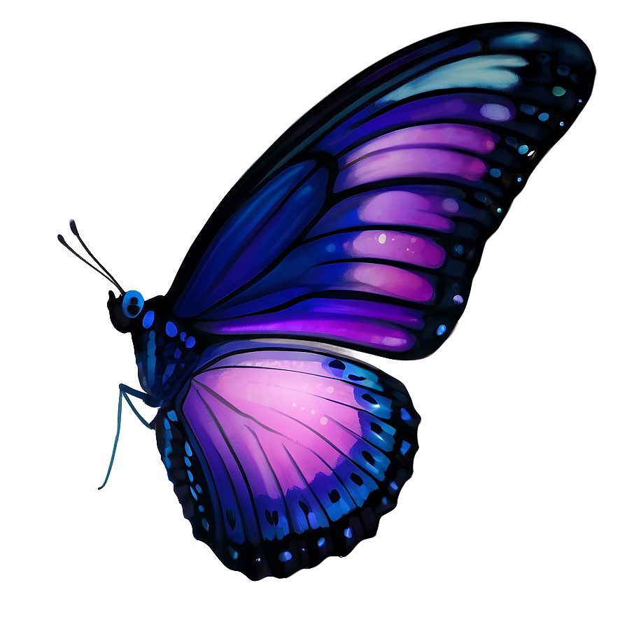 Moonlit Glow Butterfly Png 14