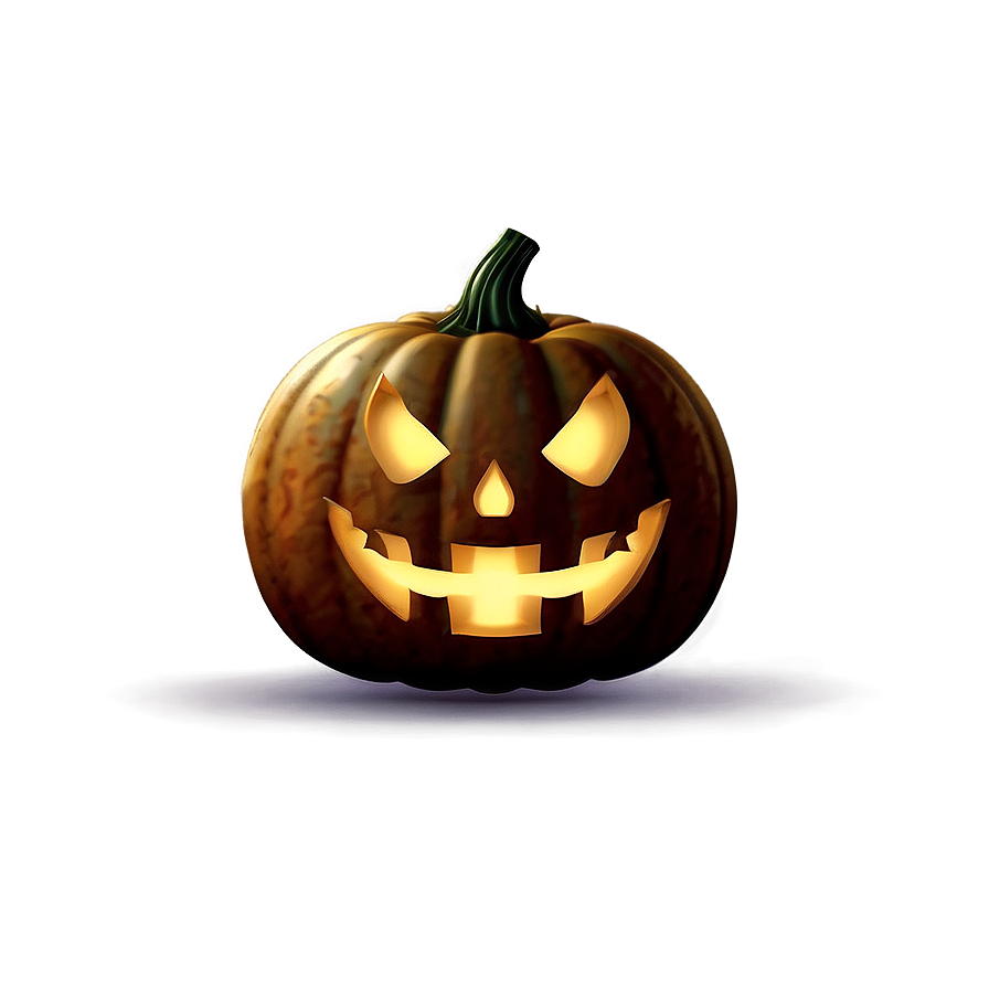 Moonlit Scary Pumpkin Scene Png Fxa