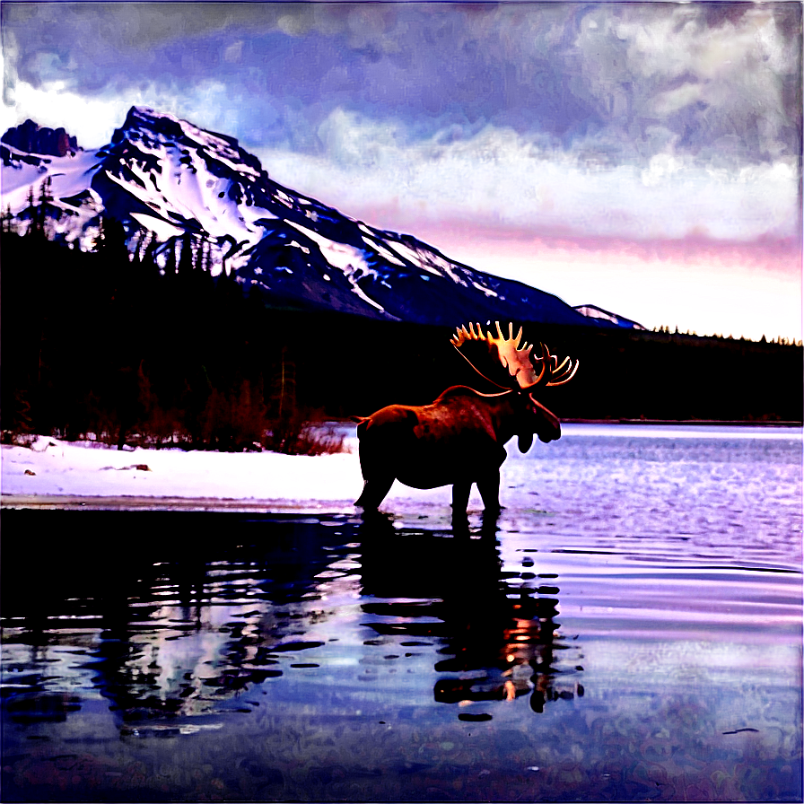 Moose By The Lake Png Bxn