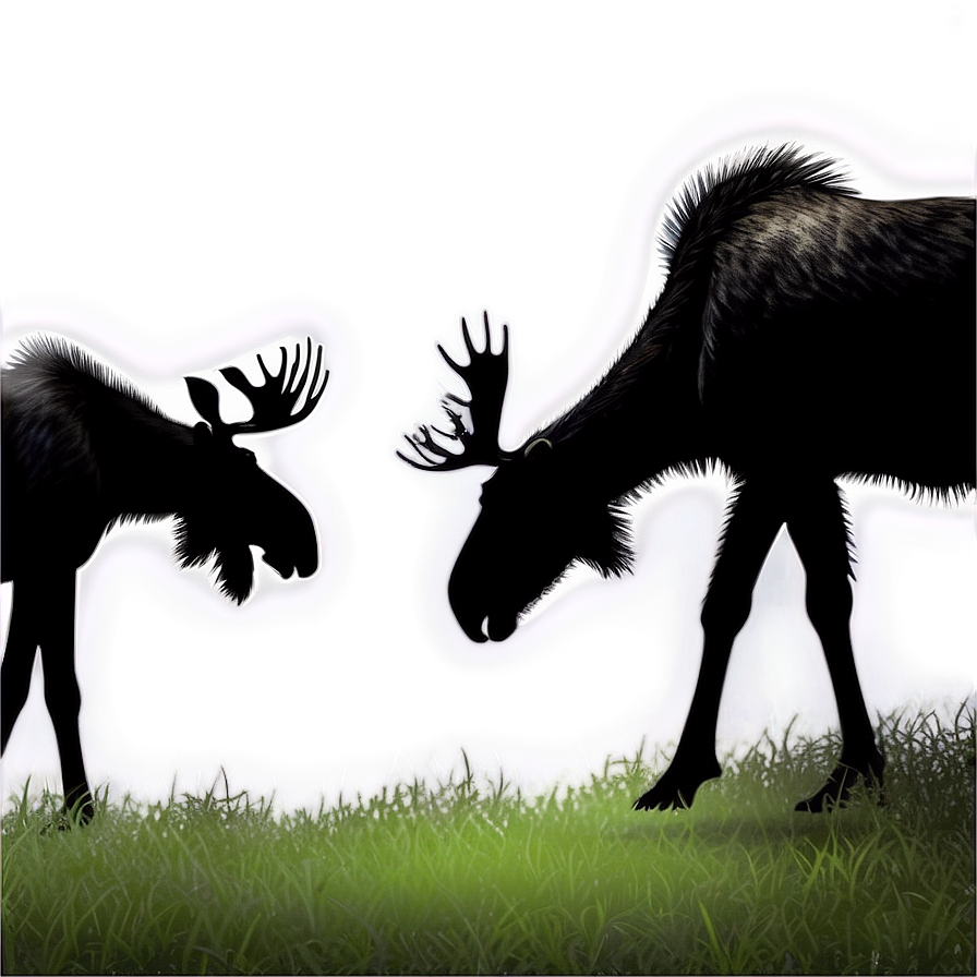 Moose Family Silhouette Png 92