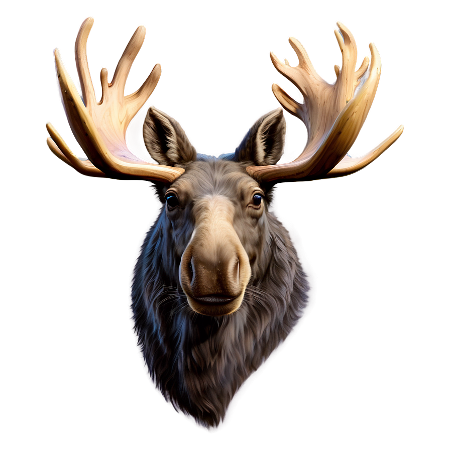 Moose Head Line Art Png 06292024