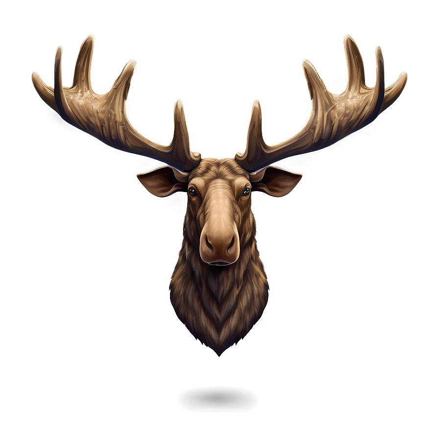 Moose Head Trophy Illustration Png Njl