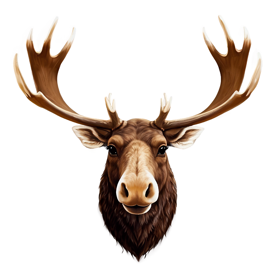 Moose Head With Antlers Png 06292024