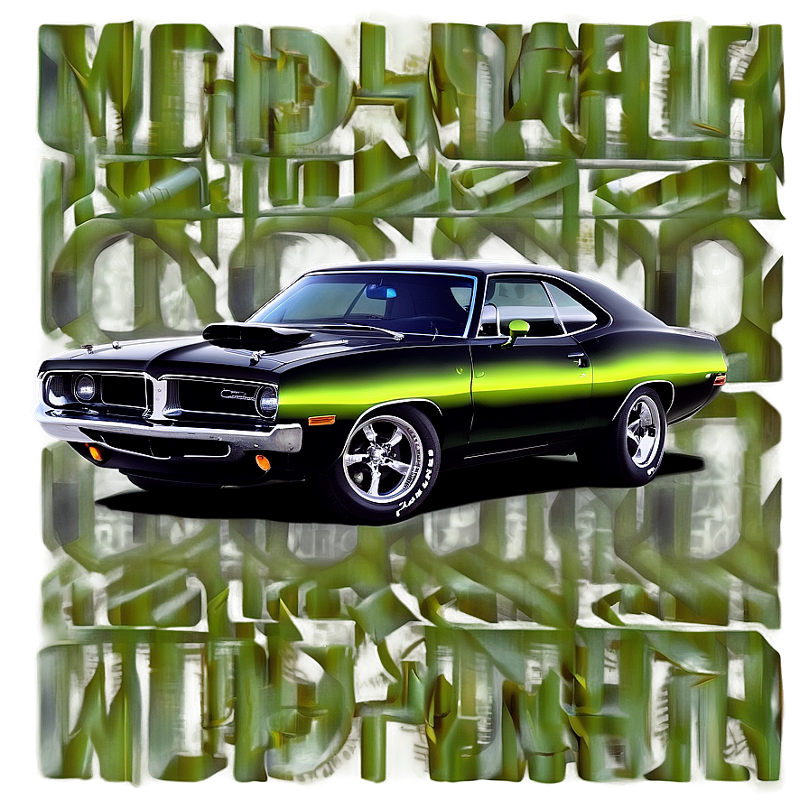 Mopar Muscle Car Graphic Png 06252024