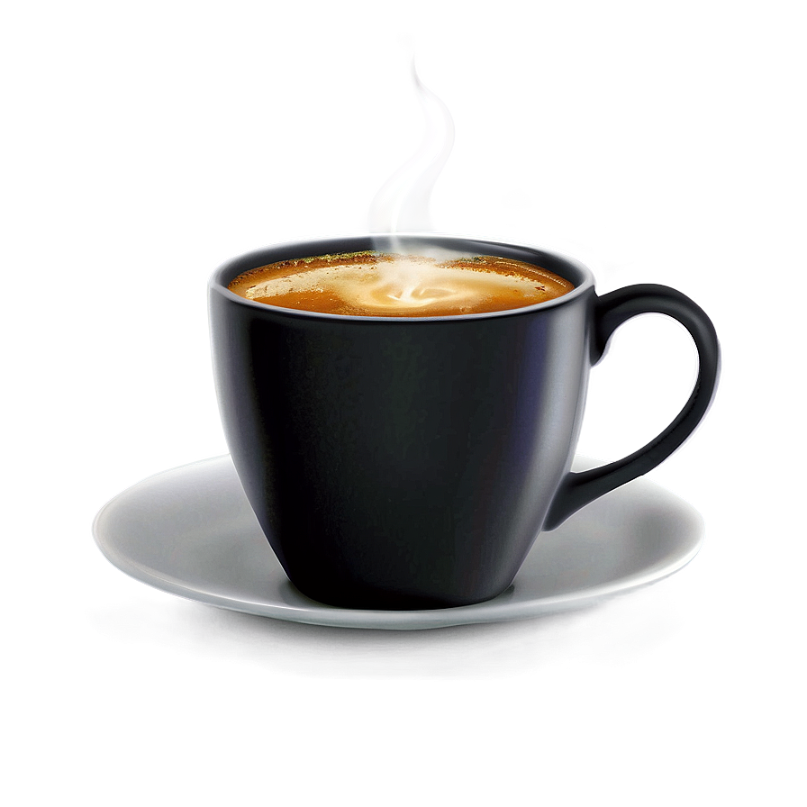 Morning Black Coffee Cup Png Xns