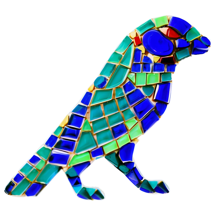 Mosaic Animal Figures Png 4