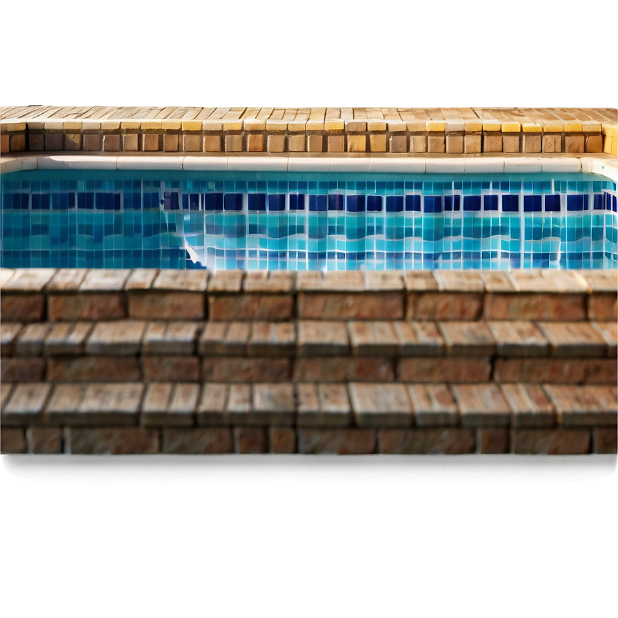 Mosaic Tiled Swimming Pool Png Bjx23