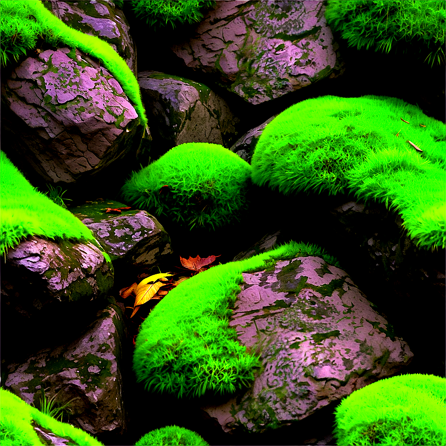 Moss Covered Rock Texture Png Tpj