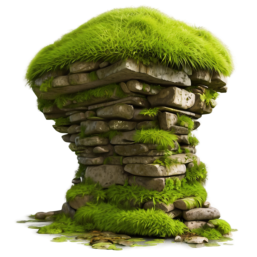 Mossy Rock Wall Png Lsq