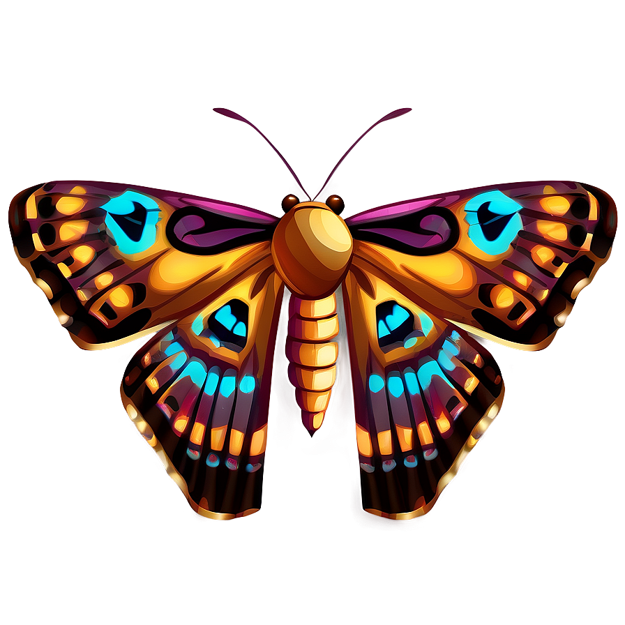 Moth Digital Art Png Tyn37