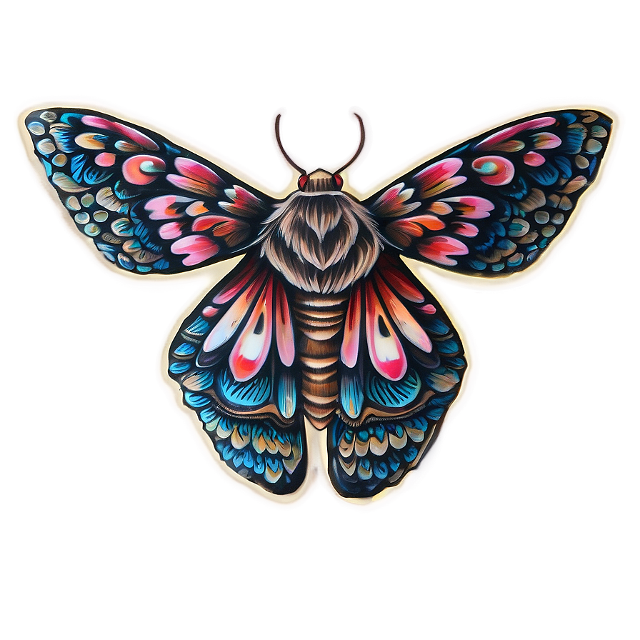 Moth Tattoo Design Png Qdo