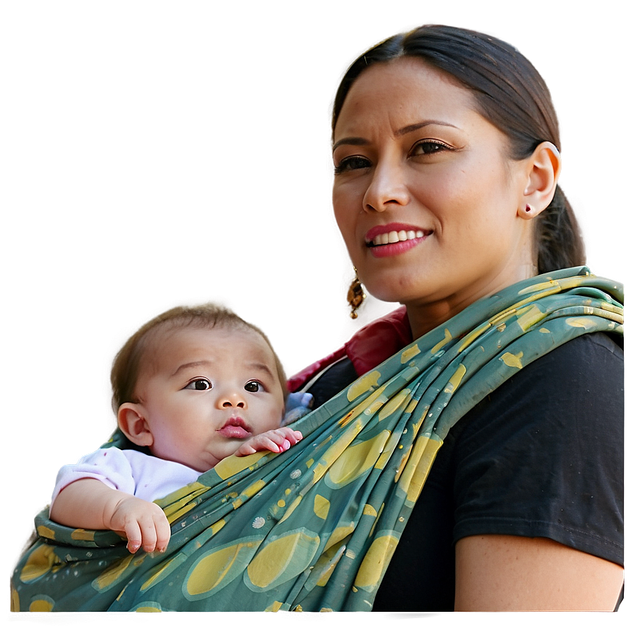 Mother And Baby In Sling Png 48