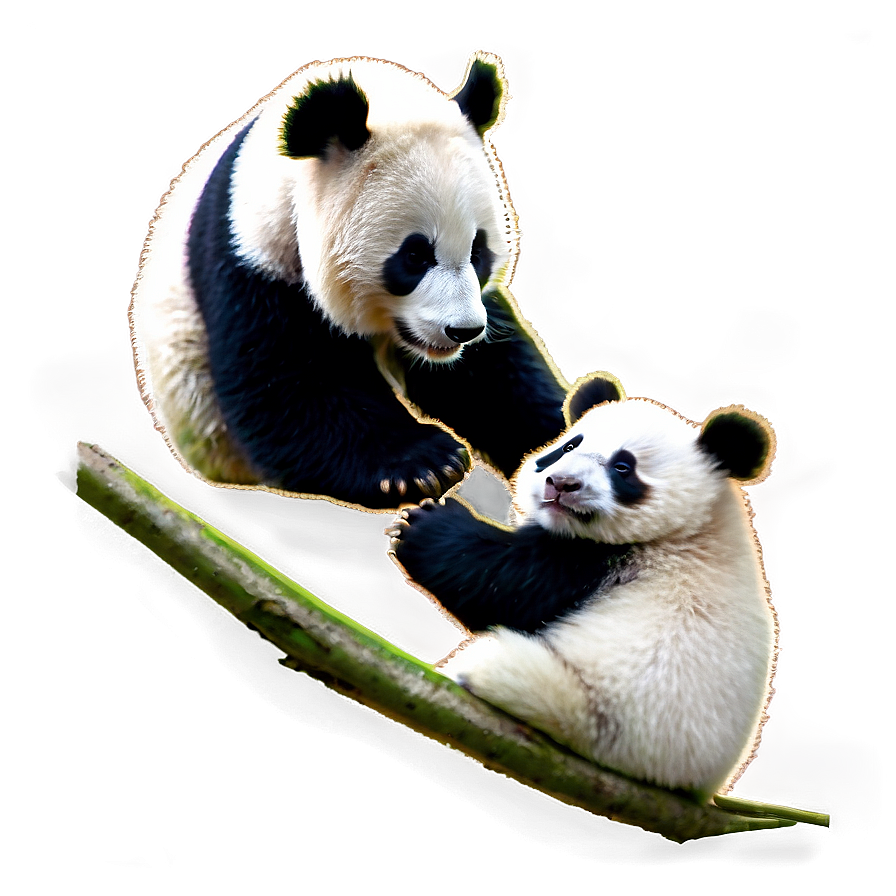 Mother And Baby Panda Png 55