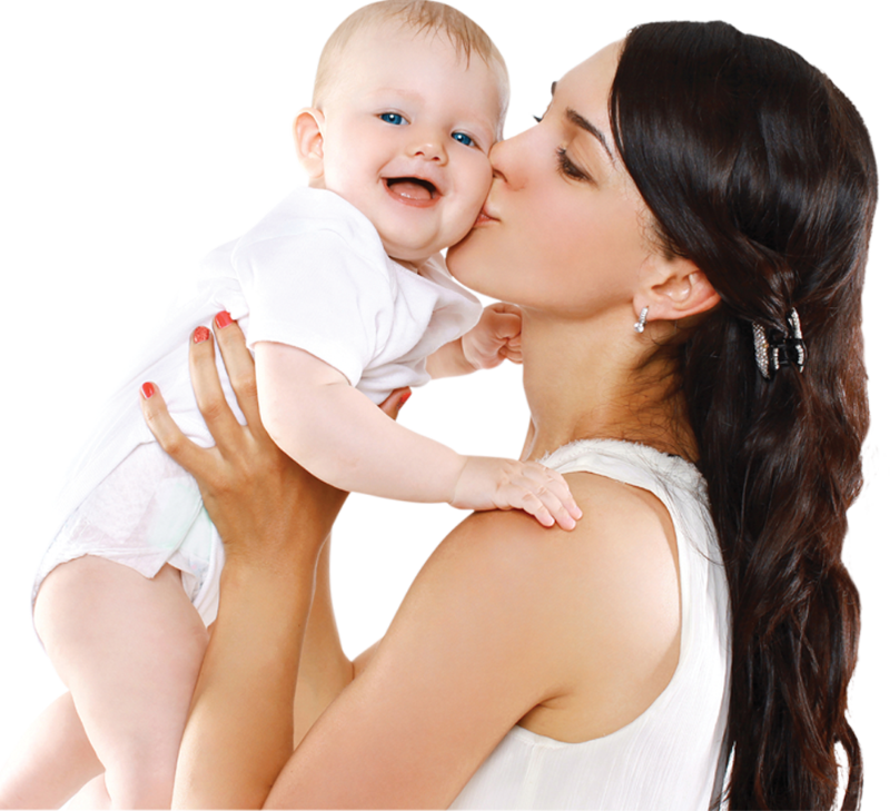 Mother Baby Affectionate Kiss