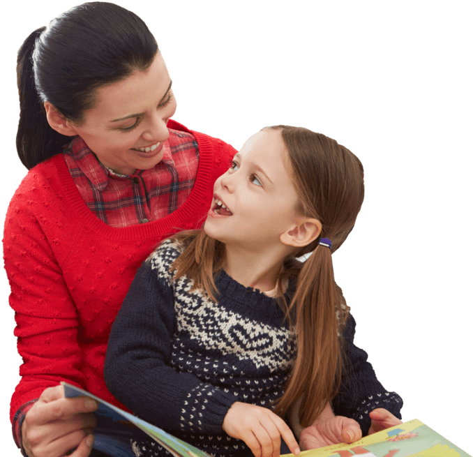 Mother Daughter Reading Time