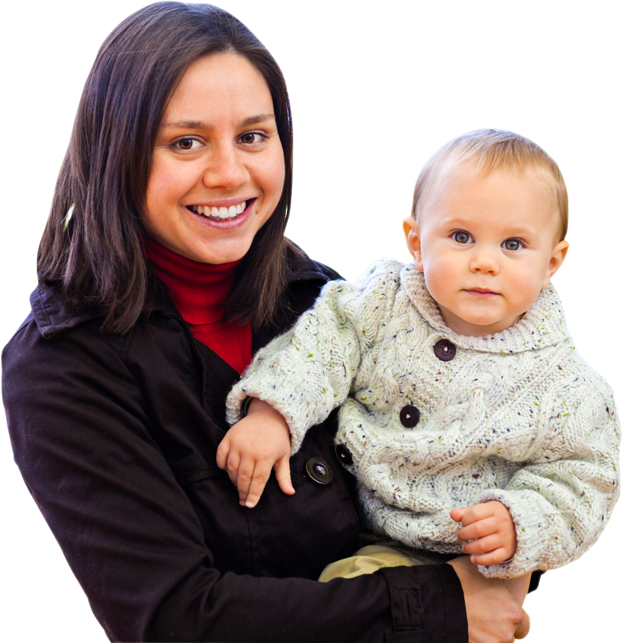 Motherand Child Smiling