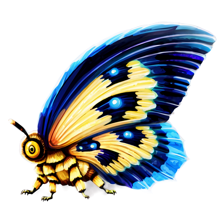 Mothra In Stormy Skies Png Qcf