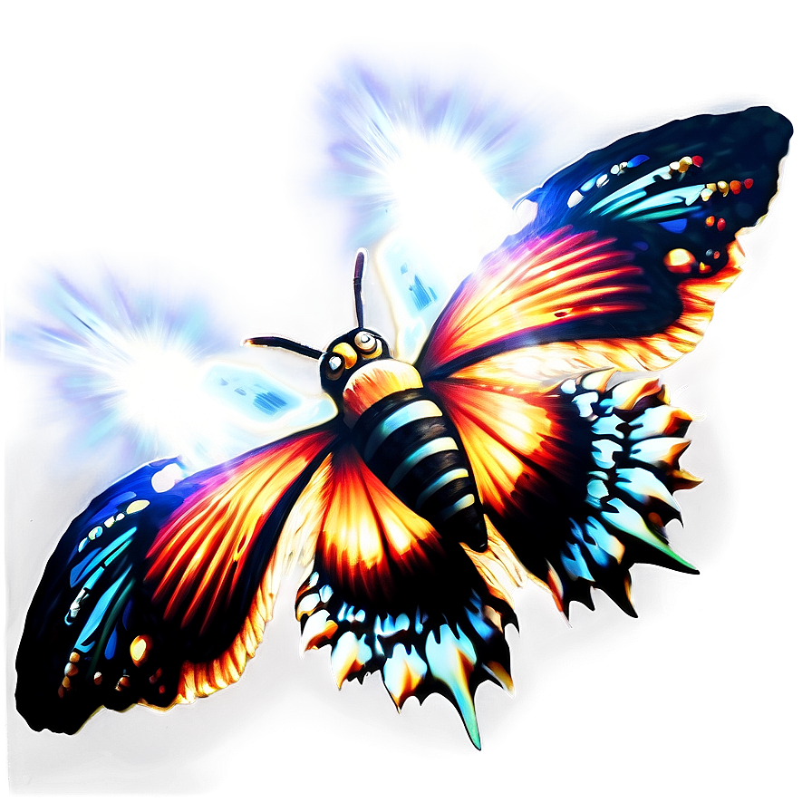 Mothra Light Rays Effect Png 06252024