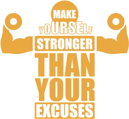 Motivational Fitness Quote Stronger Than Excuses