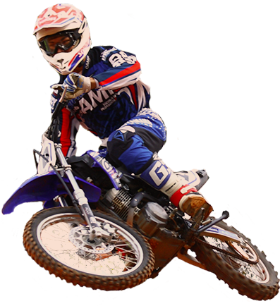 Motocross Rider Action Pose