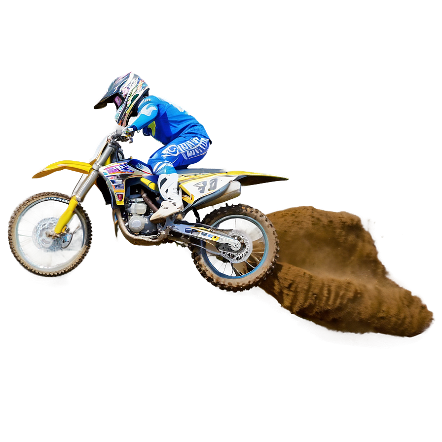 Motocross Rider In Air Png Hvc