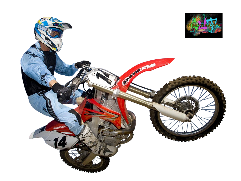 Motocross Rider Mid Air Trick Honda Bike14