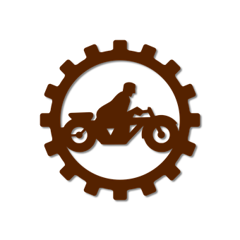 Motorbike Gear Silhouette