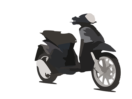 Motorcyclist Silhouette Graphic