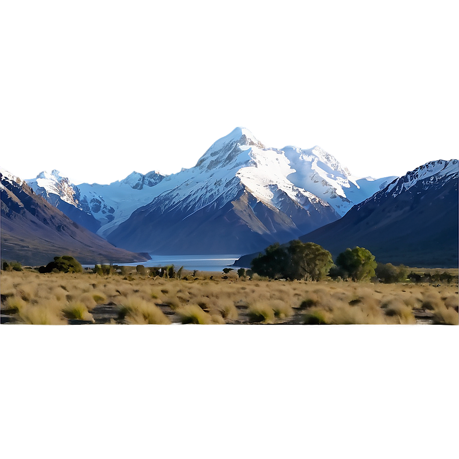 Mount Cook Landscape Png Fcg10